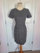 Talbots Black/White Tweed Dress (size 8)