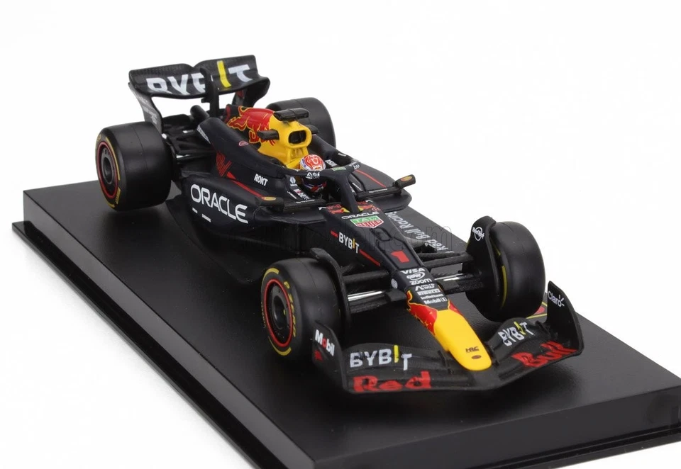 MODELLINO AUTO STATICO BURAGO RED BULL F1 RB20 2024 VERSTAPPEN VETRINA 1:43 - Immagine 4 di 4