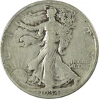 1934 D Liberty Walking Silver Half Dollar F Fine 50c Coin SKU:CP504