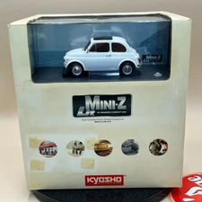 Kyosho MINI-Z Lit ML-010 FIAT 500 White Radio Controlled Powered Compact 30751W
