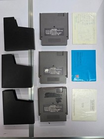 NES Nintendo 3x Game Lot - California Games - Hoops - Bandai Golf - With Manuals