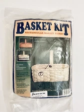 JADVICK RECTANGULAR MARKET BASKET KIT #73089 FOR BEGINNERS NEW OLD STOCK 
