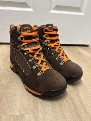 Dolomite Hawk Pro Hiking Boots Men 6 Womens 7 Brown And Orange 