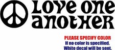 Love One Another Graphic Die Cut decal sticker Car Truck Boat Window Bumper 12"