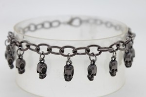 Botas Mujer Pulsera Negro Cadena Metal Enlaces Zapato Tobillera Calavera  Dije | eBay
