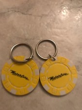 LO OF 2 DETROIT MOTOR CITY CASINO CHIP KEY CHAINS