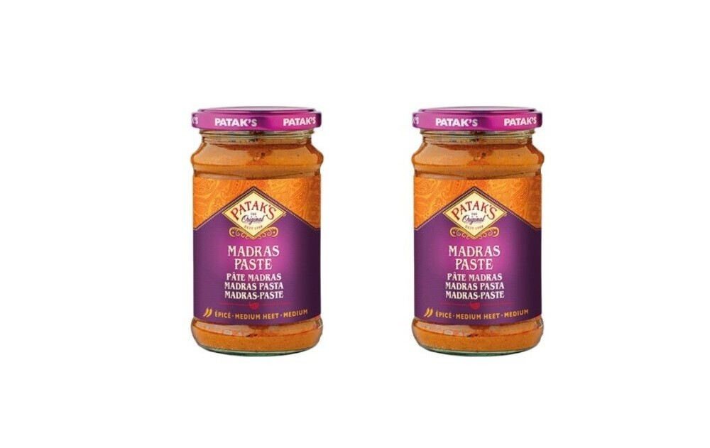 Madras Curry Paste Dopelpack: 2 x 283g Patak's Indische Currypaste