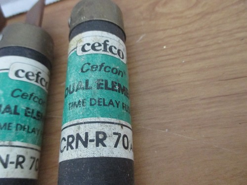CEFCO CRN-R-70 Classe RK5 Set di 6 Fusibili ~ Nuovo Vecchio Stock - Foto 2 di 2