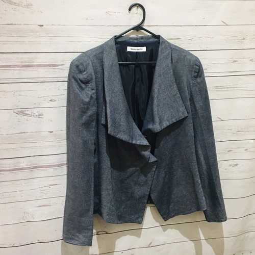 BIANCA SPENDER Jacket Blazer Size 16 Linen Blend Long Sleeve