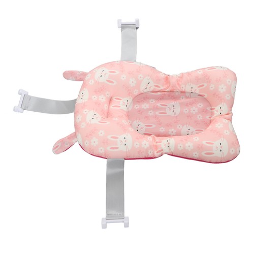Slip-Resistant Baby Bath Cushion - Soft Quick-Dry Pink for Newborns - Picture 11 of 16