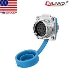 12 Pin Power Circular Connector Female Socket Outdoor Waterproof IP67 Heavy Duty