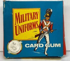 1969 Chix Confectionery Military Uniforms Trading Card Wax Box Full 48 Packs