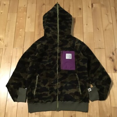 BAPE Boa full zip hoodie 1st camo green A Bathing Ape Size M | eBay