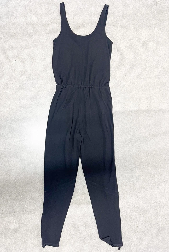 Mono Ralph Lauren para mujer pequeño negro sin mangas elástico cintura elástica Foto 2 de 4