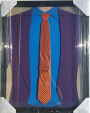 PSA/DNA Reporter CRAIG SAGER Signed Autographed Custom FRAMED Tie #SAGERSTRONG