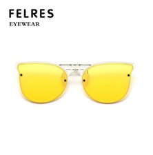 Polarized Photochromic Clip On Sunglasses For Men Women Flip Up Driving Glasses