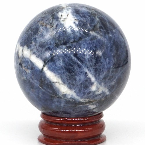 47-50mm Natural Blue Sodalite Crystal Reiki Healing Sphere Gemstone Ball - Picture 23 of 61
