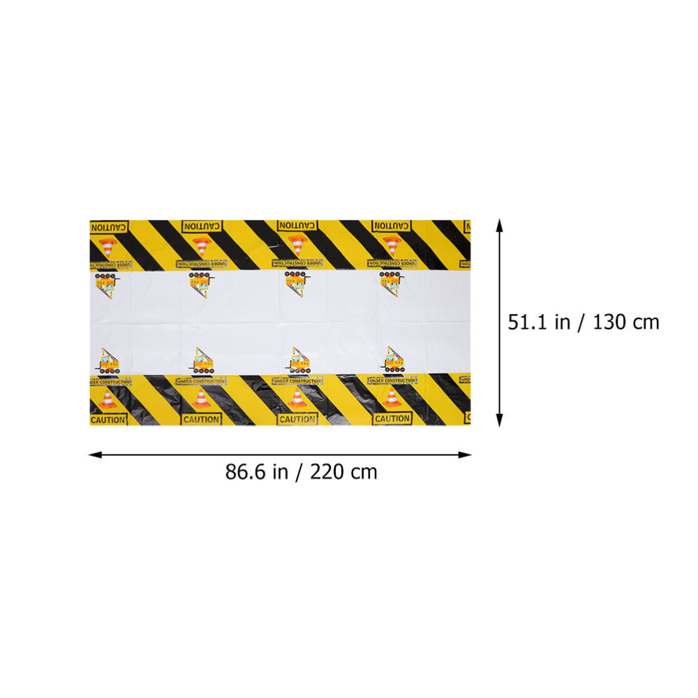 2Pcs Construction Party Decorations Construction Birthday Party