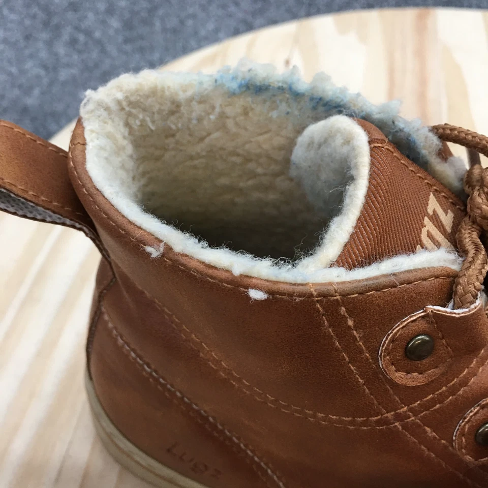 Lugz Chukka Boots Womens 7 Brown Evergreen Fleece Lined Laced Up Faux Leather - Image 2 of 4