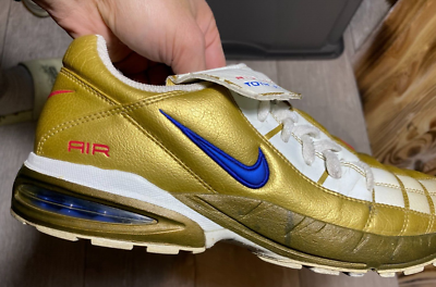 LIMITED MINT 2003 Nike Air Max Total 90 II Gold 8.5 US IC TF Shoes