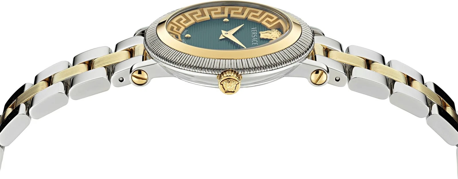 Versace Orologio al Quarzo GRECA FLOORISH VE7F00523 Orologio da Donna Bicolore con Vetro Zaffiro Swi
