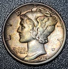 1927 S Mercury Dime - Nice Toning UNC MS #ADR