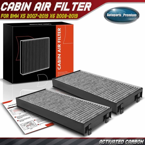 SP Activated Carbon Cabin Air Filter (2-Pack) For BMW G30 530i 540i 2017-2023, G05 X5, And More