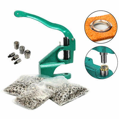 INTBUYING Grommet Machine Hand Press Machine Silver Eyelet Hand Press