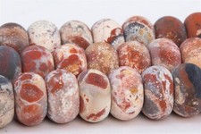 Natural Matte Multicolor Brecciated Jasper Beads AAA Rondelle 6x4MM 8x5MM