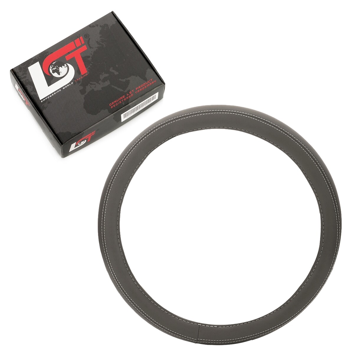 Steering Wheel Cover Ø 38x8.2cm / 15x3 Inch Gray for DAIHATSU