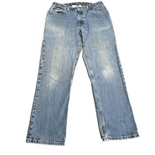 Carhartt Jeans Womens 16 X 32 Blue Denim Relaxed Fit WB160 VIO Workwear Utility