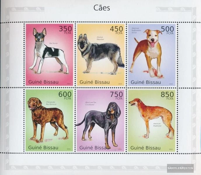 Timbres Guinée-bissau 2010 Mi 5065-5070 Feuille miniature neuf avec gomme origin - Photo 1/1