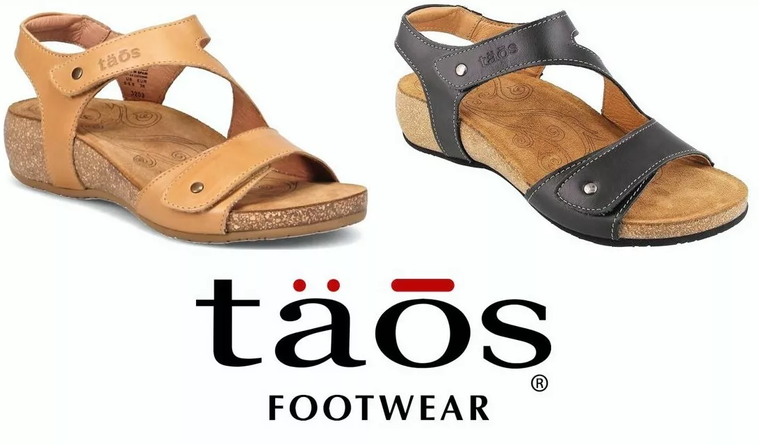 Taos Footwear Leather comfort Sandals on wedge Taos Shoes Spain Lovely