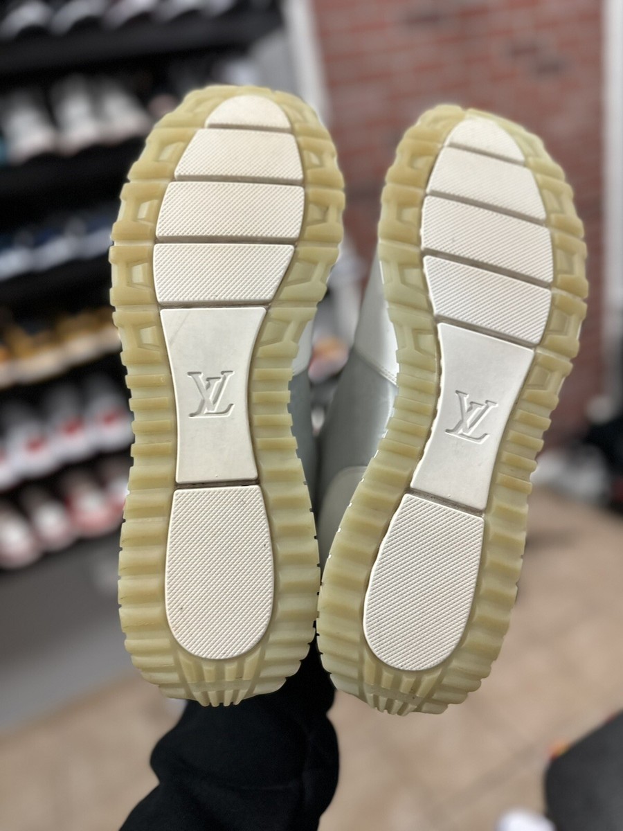 Size 10.5LV/11.5US Louis Vuitton Run Away Sneaker White iridescent
