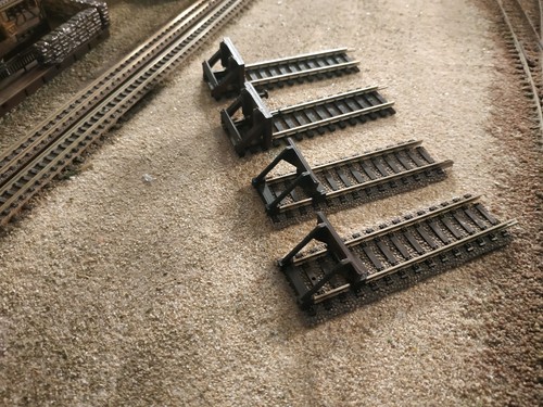BUMPERS STOP ON FLEISCHMANN GEOLINE AND ROCO TRACKS 4 pcs, SCALE HO - Picture 7 of 10