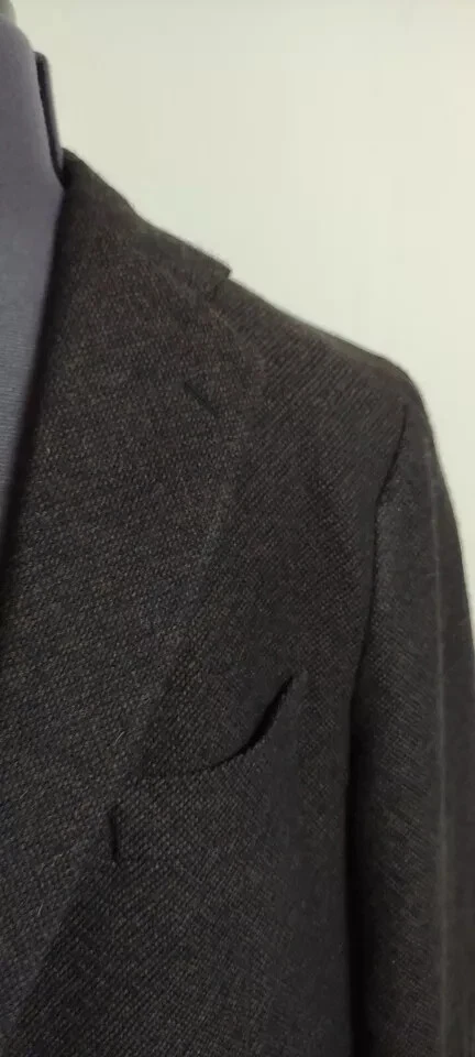 Brooks Brothers Mens Casual Jacket 2 Button Wool Nylon Silk Brown Size 58 46 - Image 2 of 4