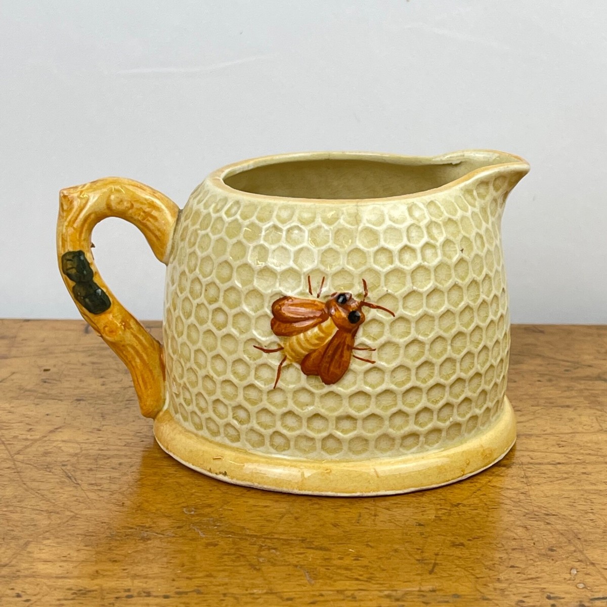 Vintage Marutomoware Honeycomb Bees Ceramic Creamer Made in