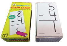 Subtraction Flash Cards By Carson-Dellosa Publishing Ages 6  Up/Through 18-9