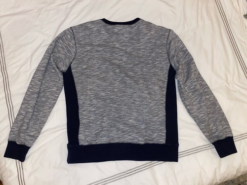 Saturdays NYC crewneck Sweatshirt Pullover Grey Blue Size L Large men’s - Picture 3 of 7