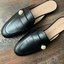 STUART WEITZMAN Payson Slide Faux Leather Pea...