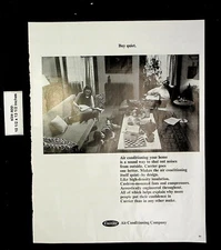 1967 Carrier Air Conditioning Co. Buy Quiet Chess Game Vintage Print Ad 24555