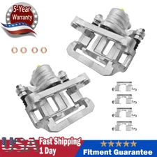 Rear Brake Caliper w/ Brackets Pair for Nissan Frontier Xterra Suzuki Equator