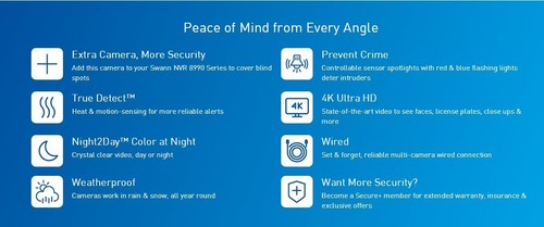 Swann Enforcer NHD-900BE 4K Heat & Motion Sensing IP Add-On Bullet Camera - Picture 6 of 6