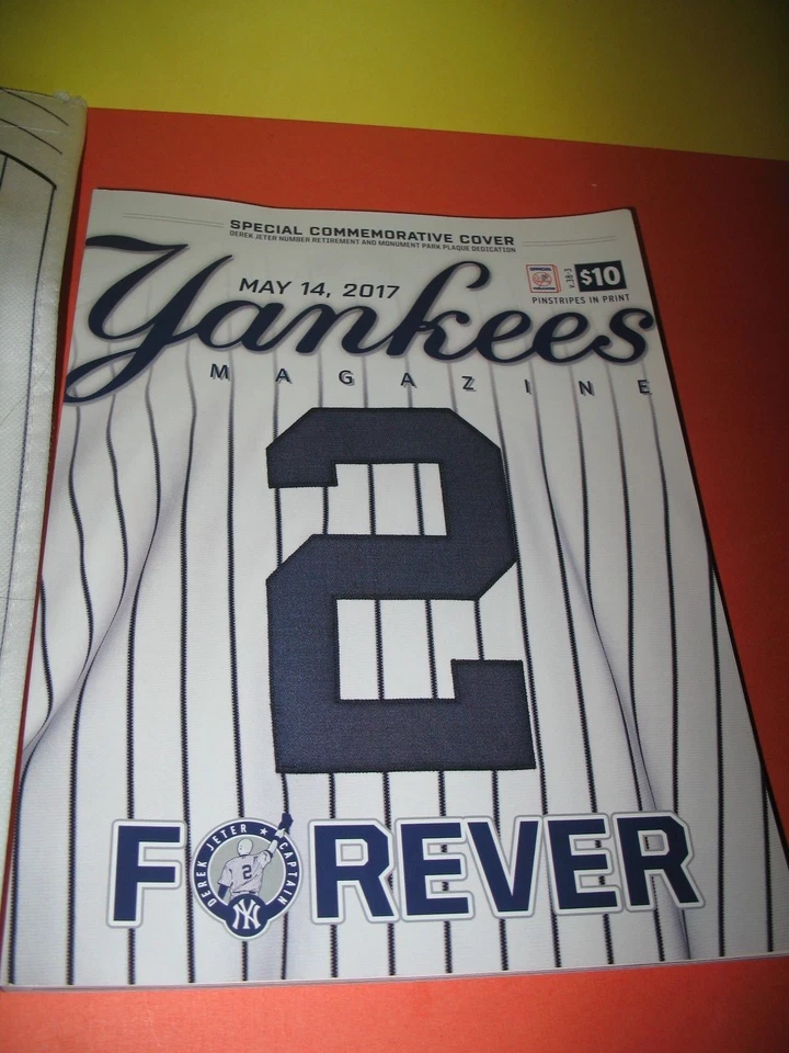 NY YANKEES STADIUM DEREK JETER PROGRAM RETIREMENT 5/14/2017 PLUS YANKEE BAG -NEW - Image 2 of 4