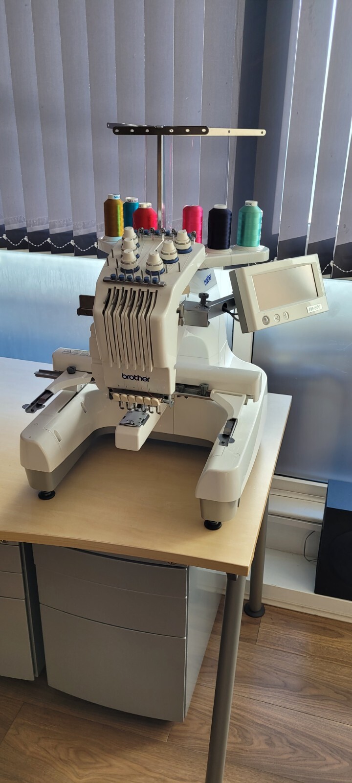 Brother PR600 6 Needle Embroidery Machine Very Low Mileage for model