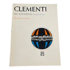 CLEMENTI Six Sonatas OPUS 36 Piano Alfred Masterwork Ed Palmer Songbook 609