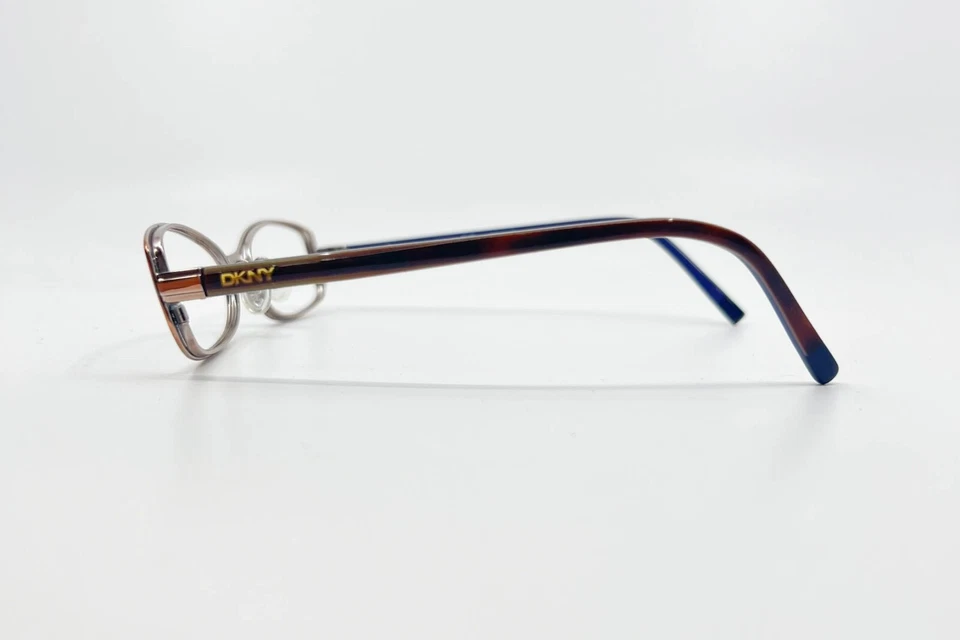 Monturas para gafas DKNY DY5608 1015 oro rosa azul borde completo 52-16-135 13854 Foto 3 de 4