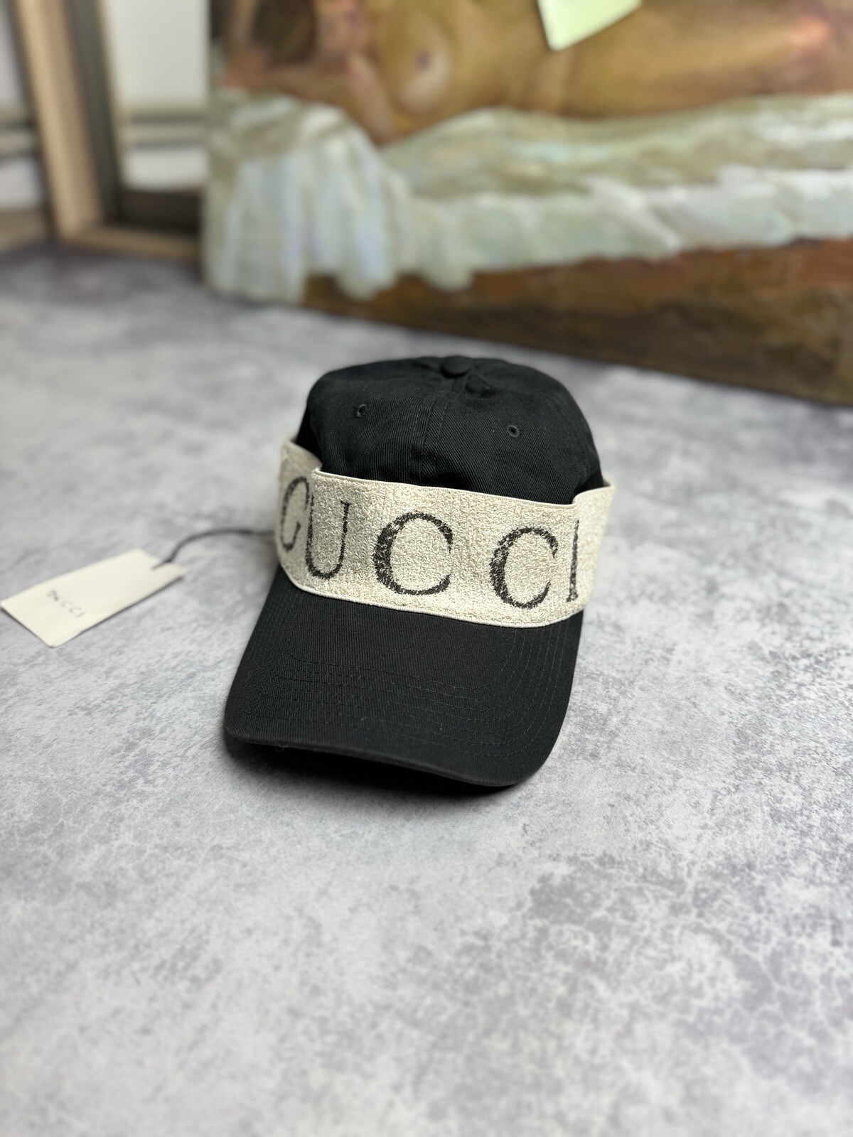 Rare Gucci Y2K Baseball Headband Cap - Luxury Designer Hat