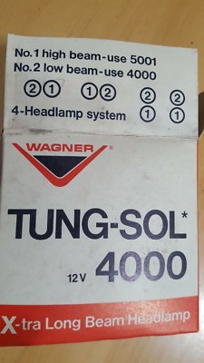 Wagner Tung-Sol 12 Volt X-tra Long Beam Headlamp 4000
