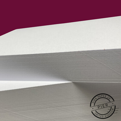 A5 weiße Karte 400 g/m² Stärke - 210 x 148 mm für Drucke Basteln von Pier Paper